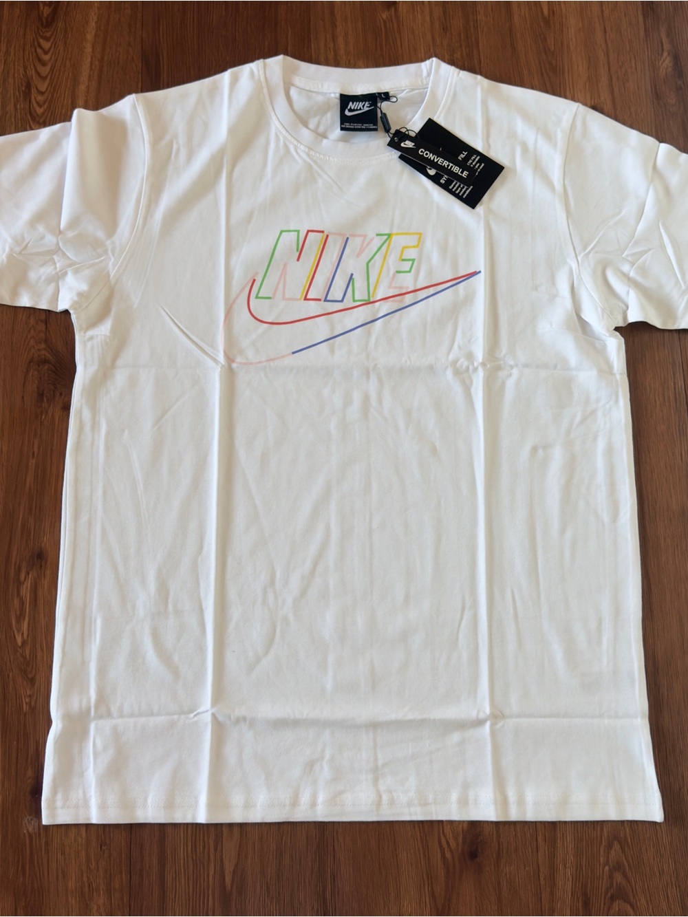 Nike White Short Sleeve Crew Tee